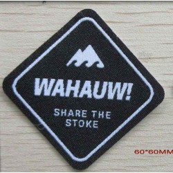 Im Dunkeln leuchtende, reflektierende und metallische gewebte Abzeichen, individuell angefertigt