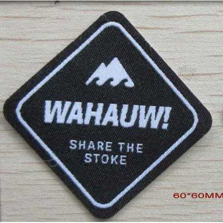 Glow-in-dark, reflective & metalice geweven badges, op maat gemaakt