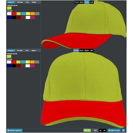 two color combi lux baseball cap